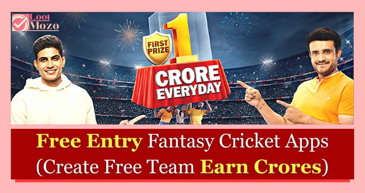 free entry fantasy cricket apps in India